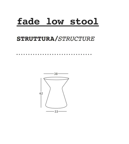 Tabouret Fade Low - Plust