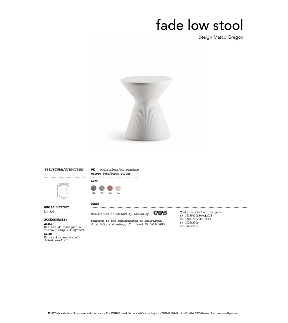 Taburete Fade Low - Plust