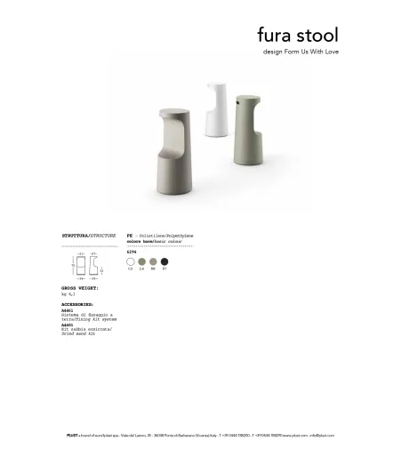 Tabouret Fura - Plust