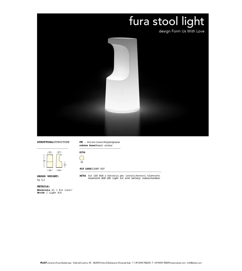 Tabouret Fura - Plust