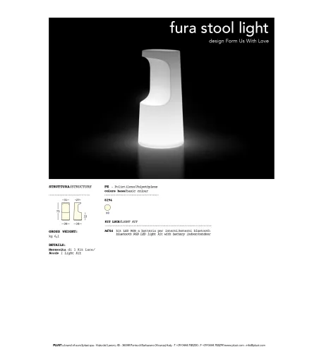 Tabouret Fura - Plust
