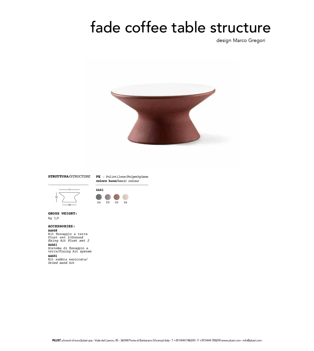 Plust - Fade HPL Coffee Table