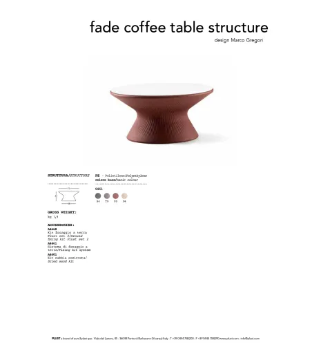 Table Basse Fade HPL - Plust
