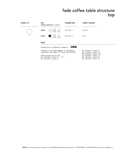 Table Basse Fade HPL - Plust