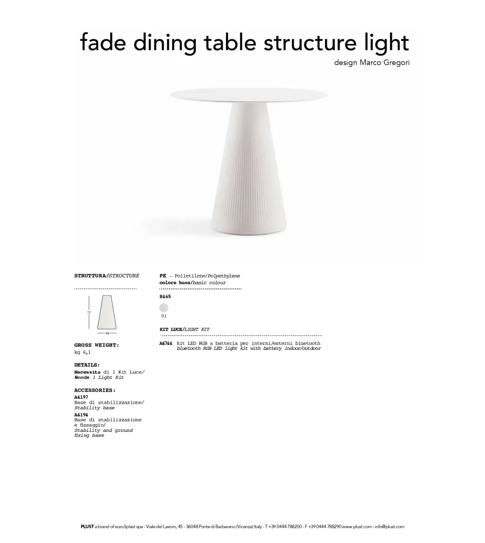Table Ronde Fade - Plust
