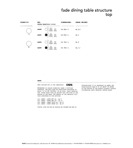 Plust - Fade Round Table