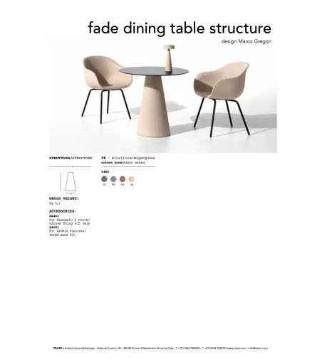 Mesa Cuadrada Fade - Plust