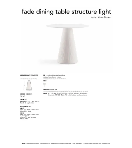 Plust - Fade Quadratischen Tisch