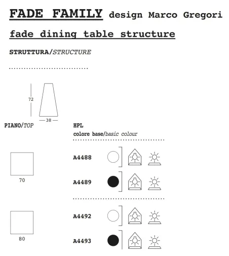 Mesa Cuadrada Fade - Plust
