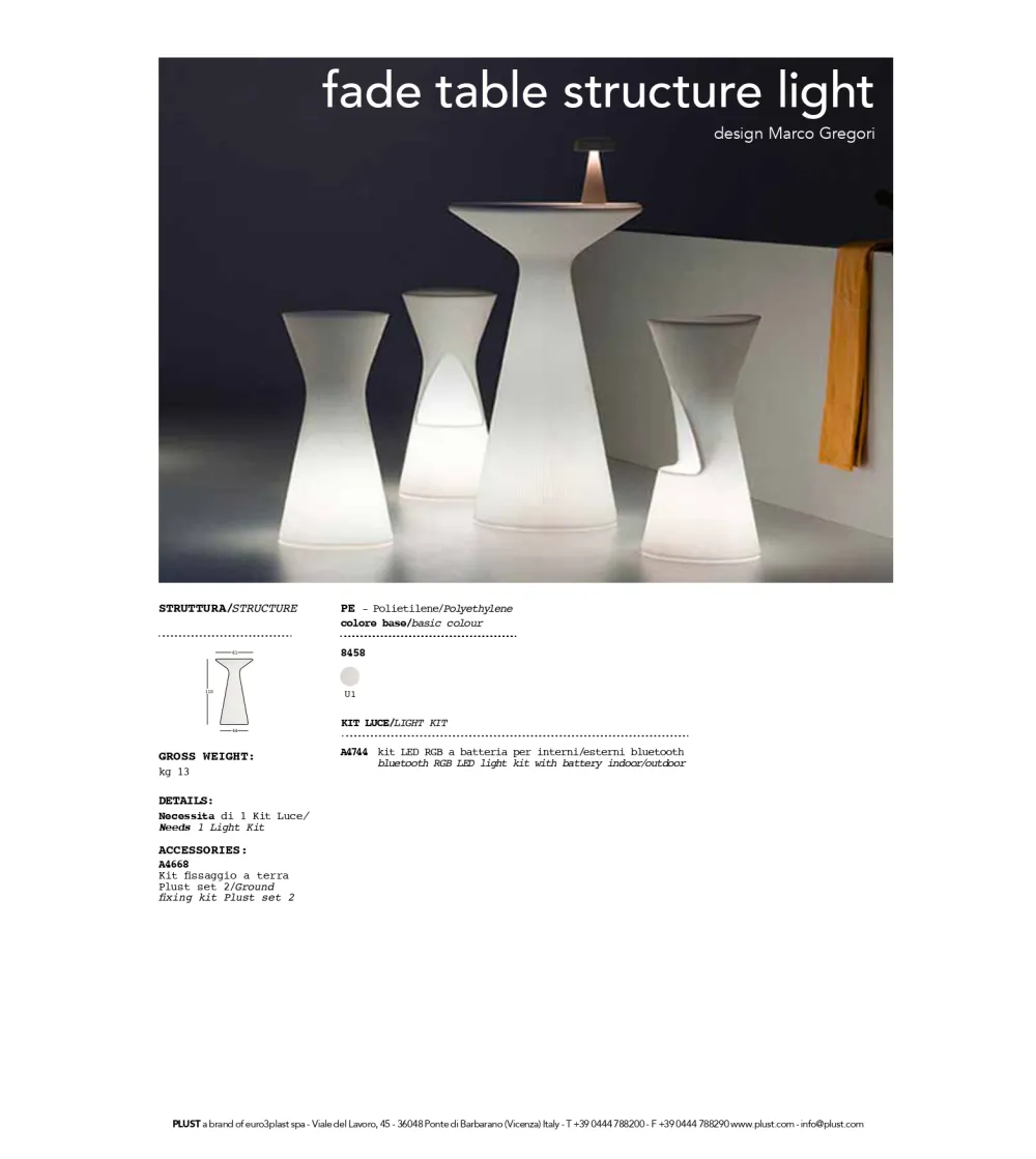 Plust - Fade HPL Hoher Tisch