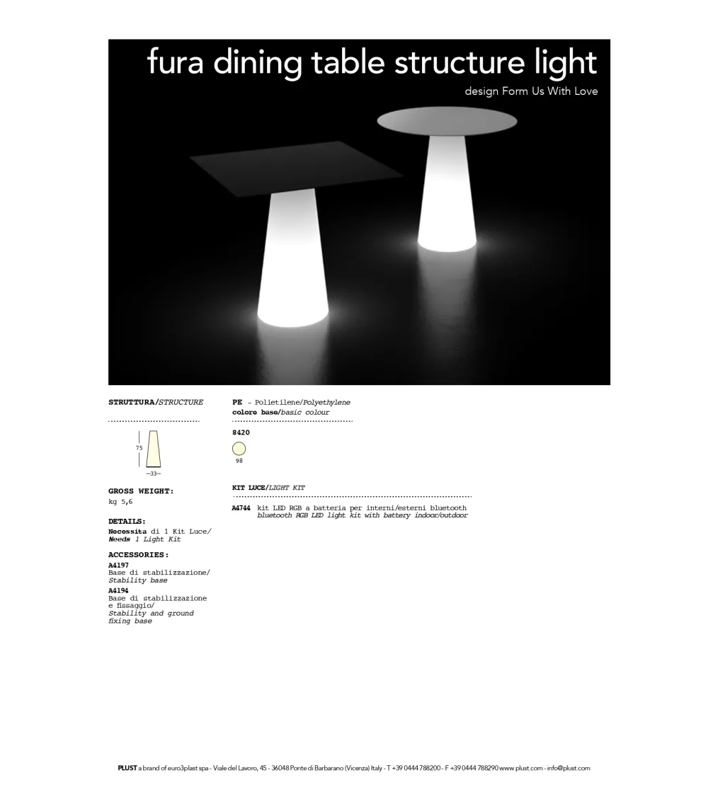Tavolo Fura - Plust