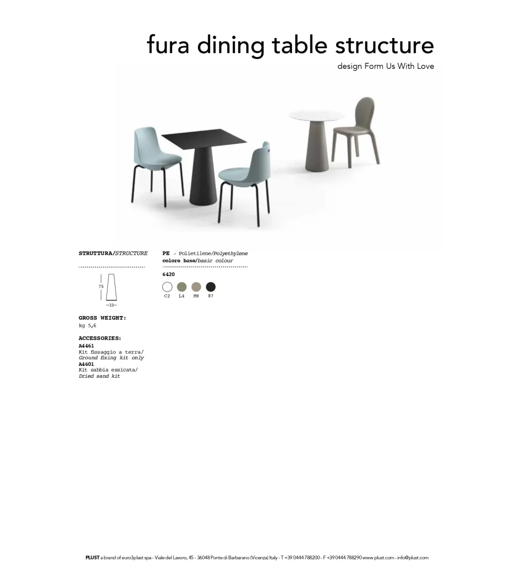 Plust - Fura Square Table