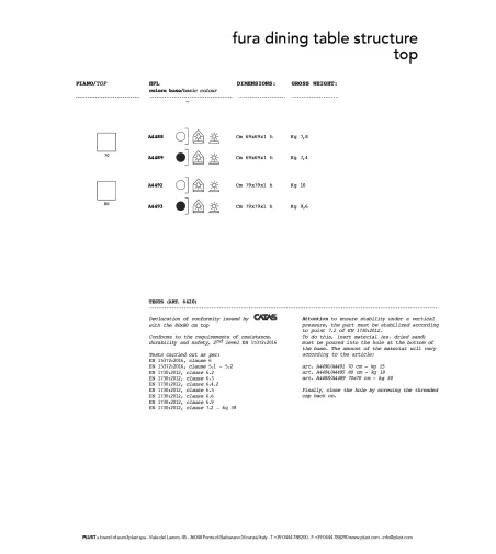 Plust - Fura Square Table