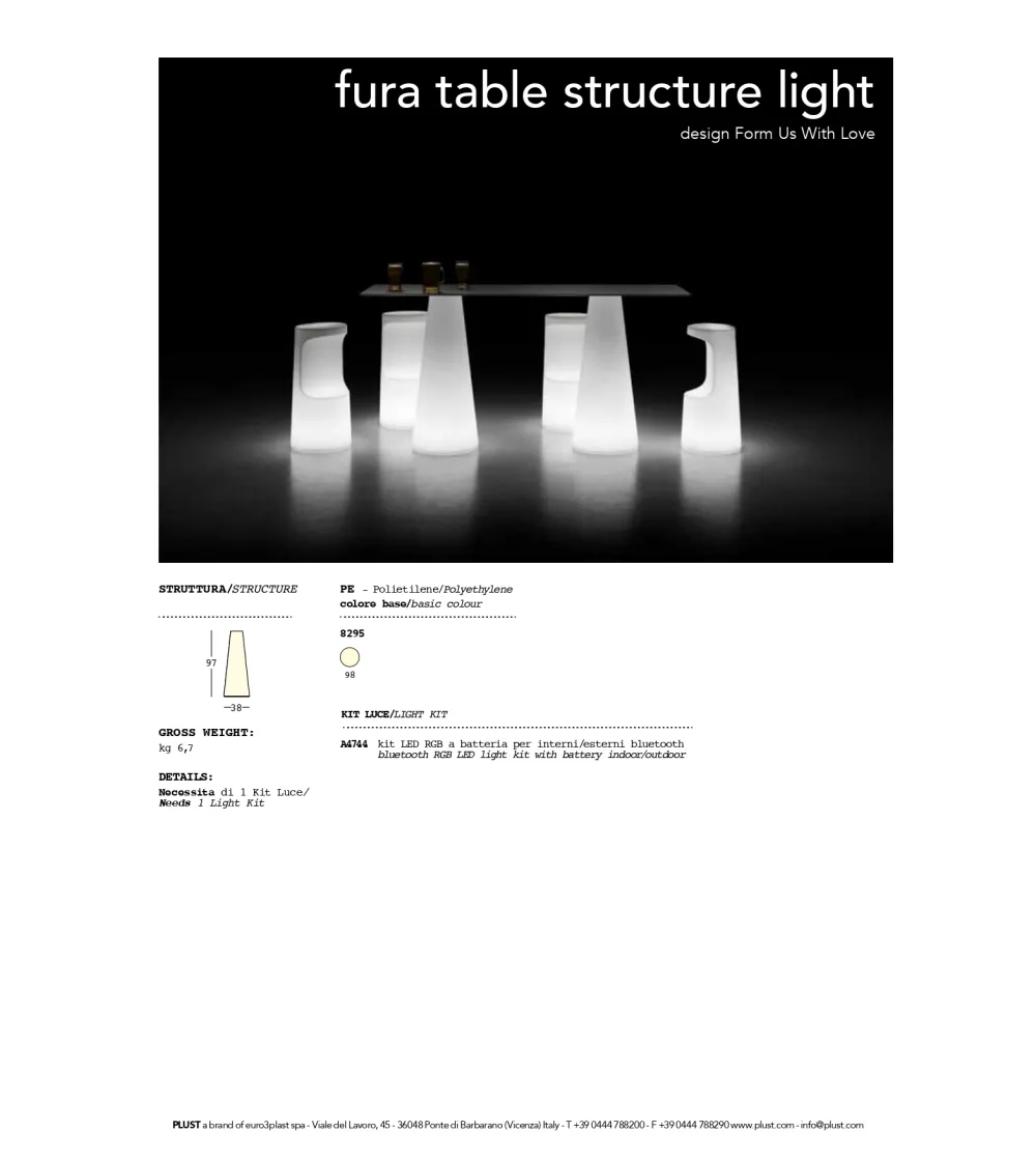 Tavolo Alto Fura - Plust
