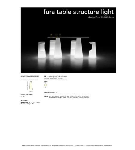 Table Haute Fura - Plust