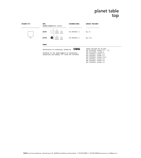 Plust - Planet Tisch