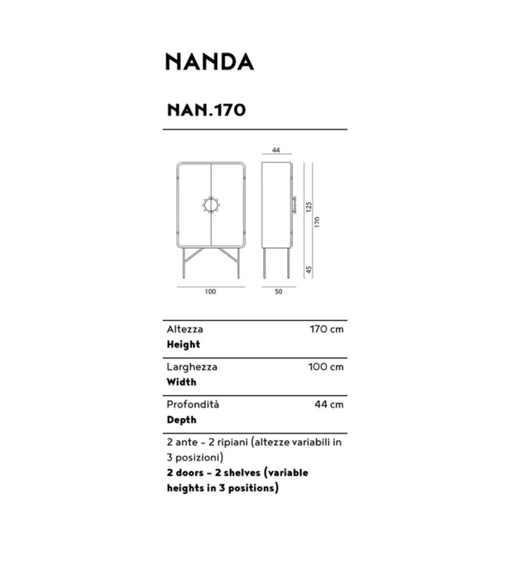 Nanda Hohes Sideboard - Medulum