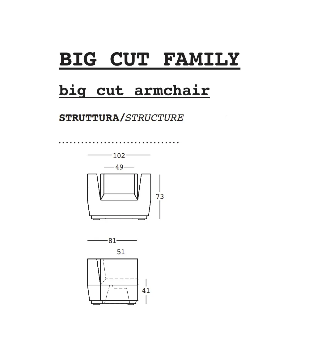 Plust - Big Cut Light Sessel
