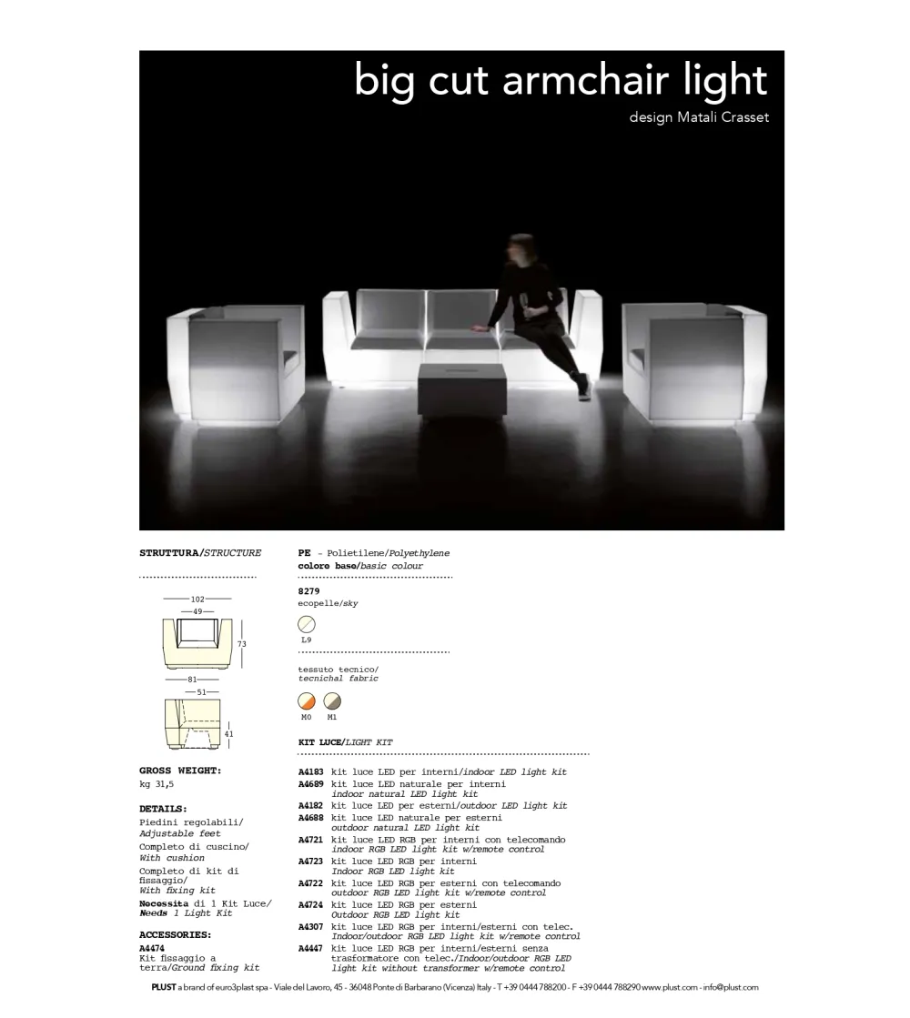 Sillón Big Cut Light - Plust
