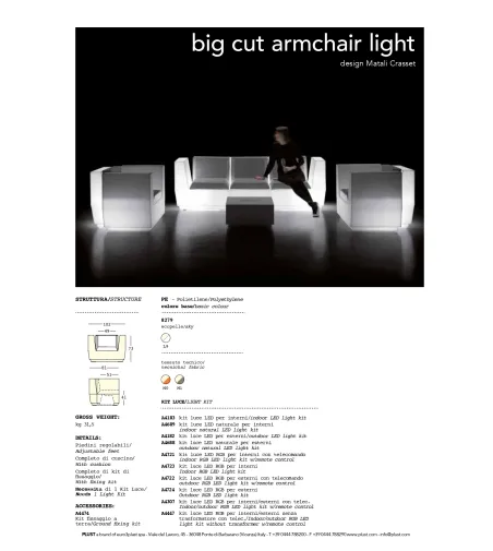Fauteuil Big Cut Light - Plust