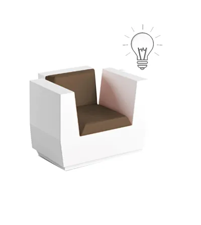 Fauteuil Big Cut Light - Plust 2