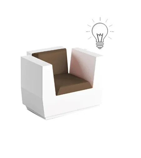 Plust - Big Cut Light Sessel