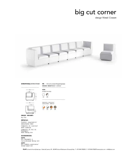 Plust - Big Cut Ecksessel