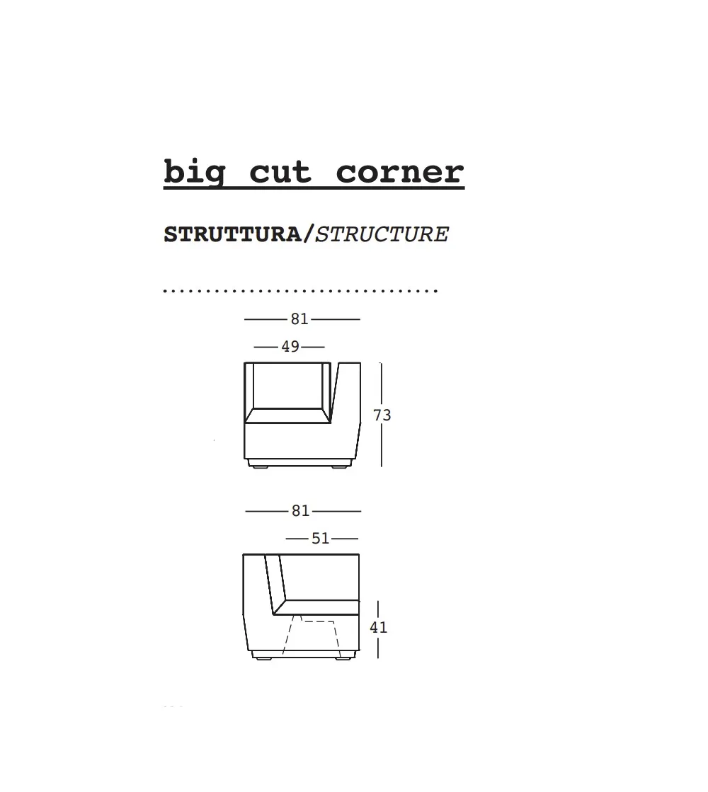 Plust - Big Cut Ecksessel