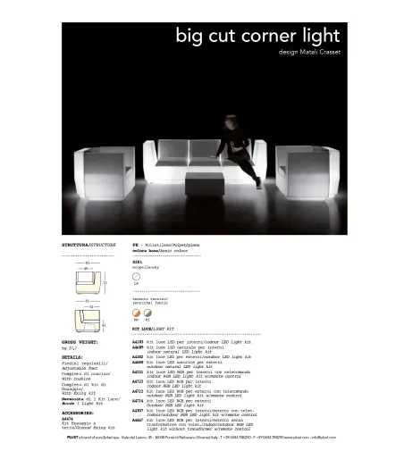 Plust - Big Cut Light Corner Armchair