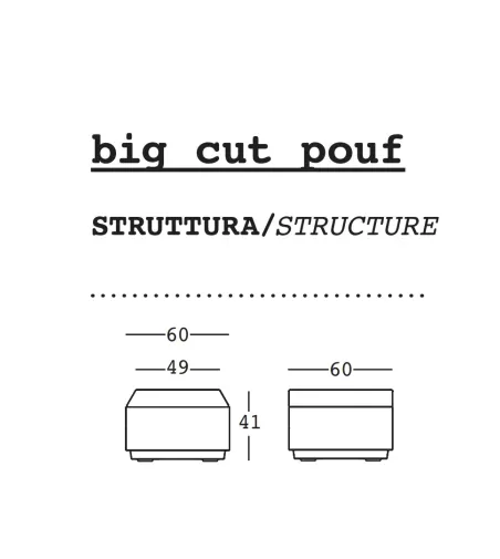 Plust - Big Cut Pouf