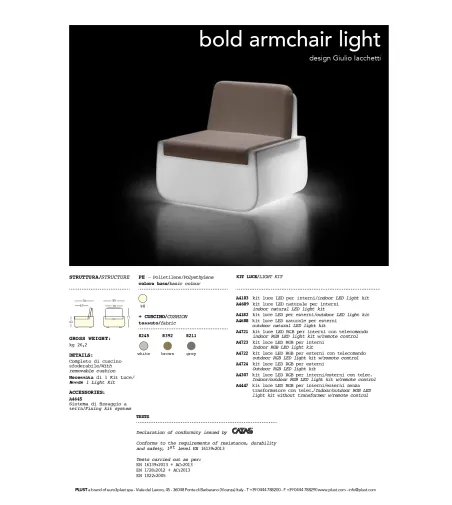 Fauteuil Bold Light - Plust