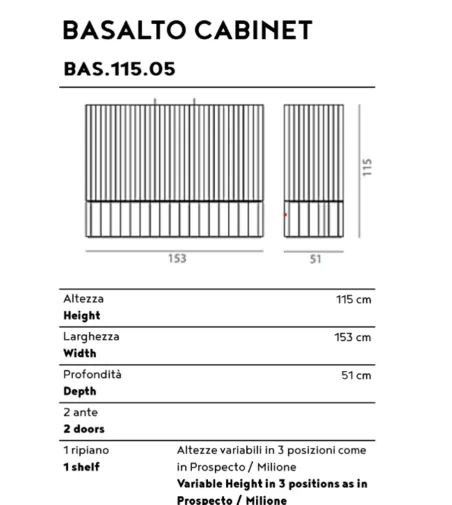 Basalto 115.05 Sideboard - Medulum