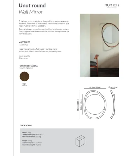 Miroir Unut Round - Nomon
