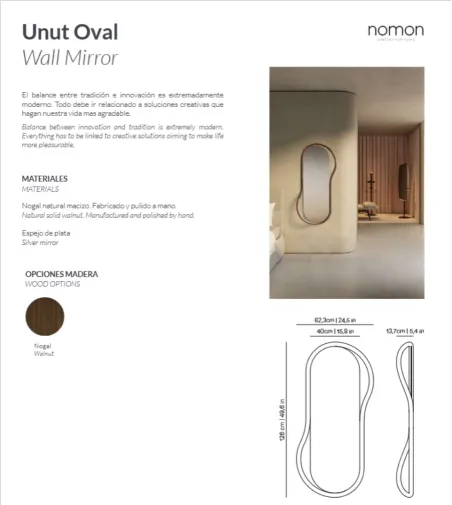 Specchio Unut Oval - Nomon