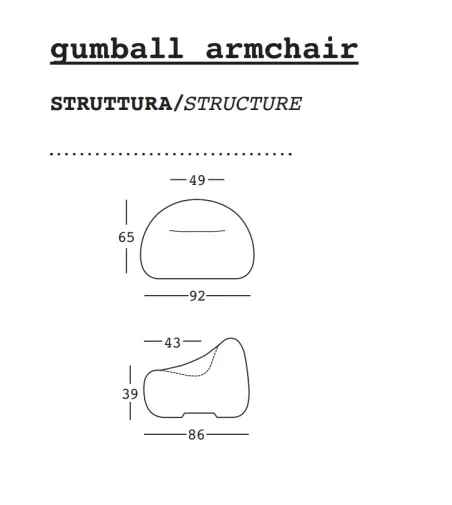 Fauteuil Gumball - Plust