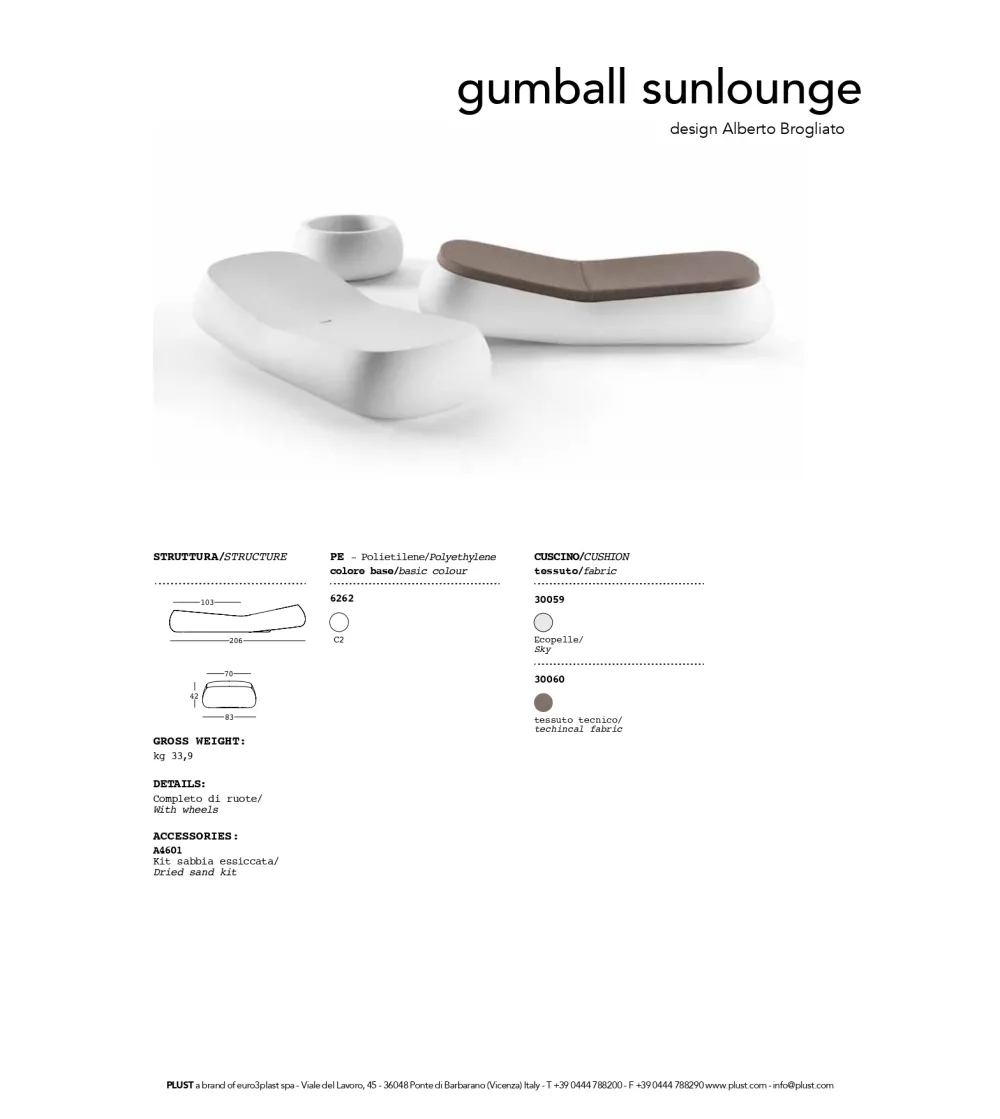 Lit de Soleil Gumball - Plust