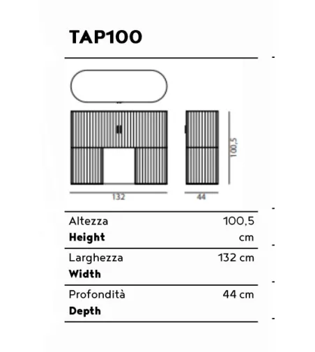 Aparador Alto Tapparella - Medulum