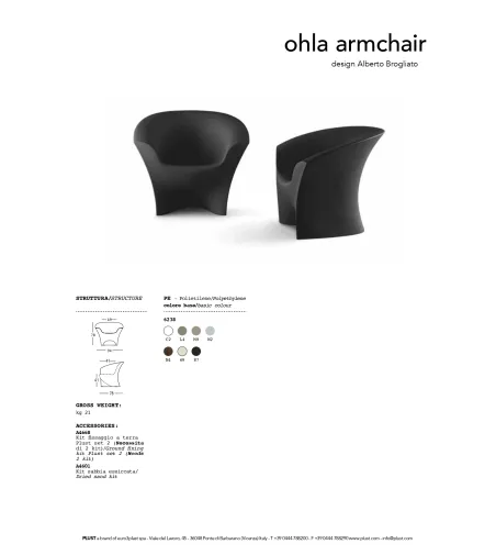 Poltrona Ohla - Plust