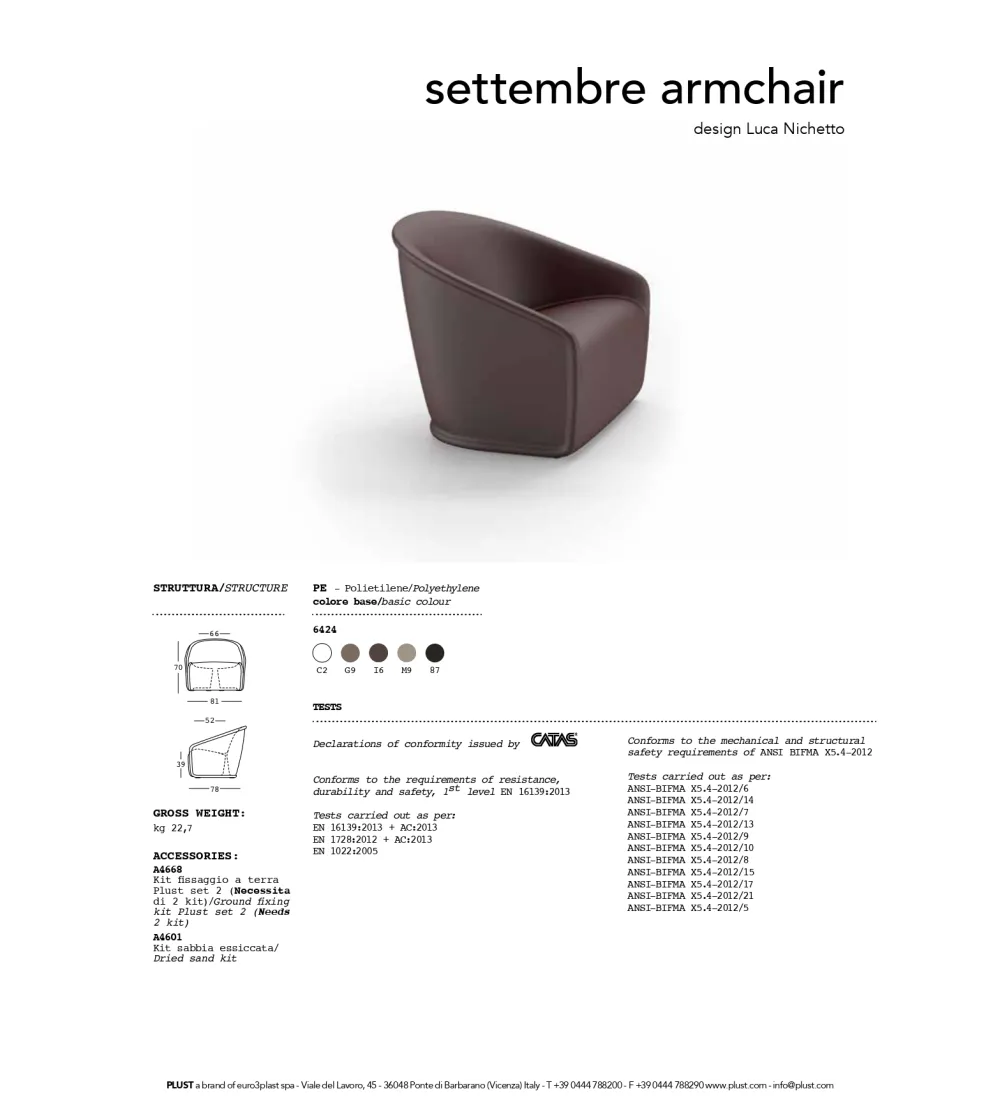 Fauteuil Settembre - Plust