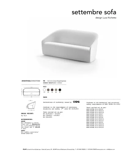 Sofá Settembre - Plust