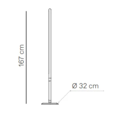 Lampada Da Terra A Led Linea Uno - Nomon 2