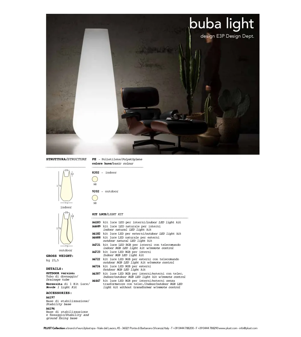 Plust - Buba Light Vase
