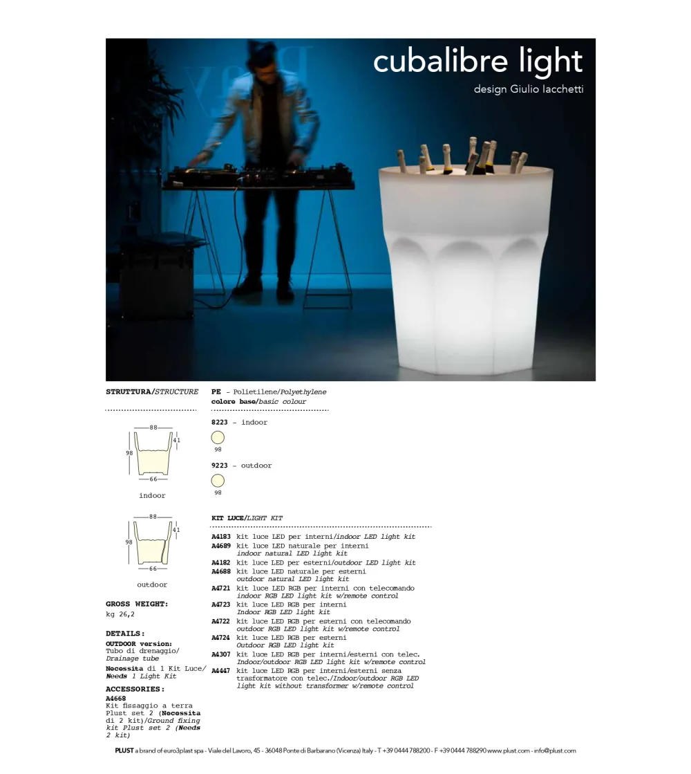 Plust - Cubalibre Light Vase