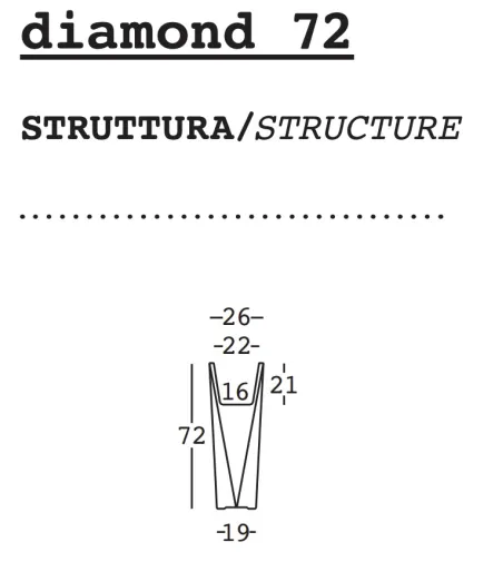 Vase Diamond - Plust