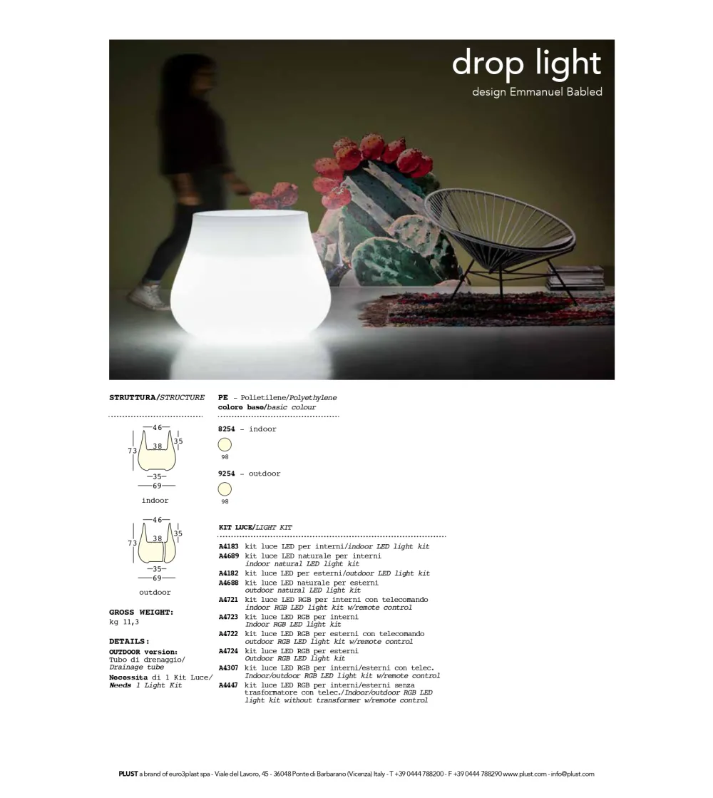 Jarrón Drop Light - Plust