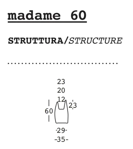 Vase Madame 60 - Plust
