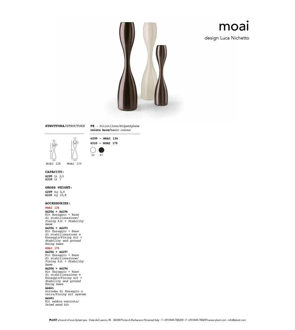 Vaso Moai - Plust