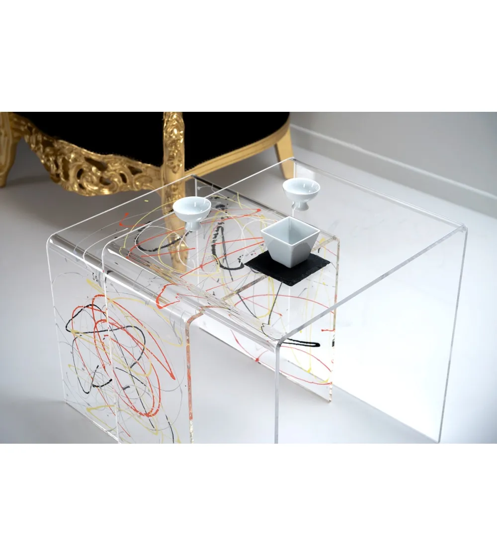 Ensemble 2 Tables Basses 80'S...