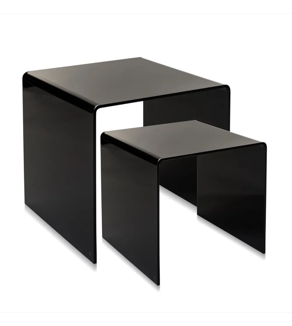 Ensemble 2 Tables Basses 80'S Noires - Iplex