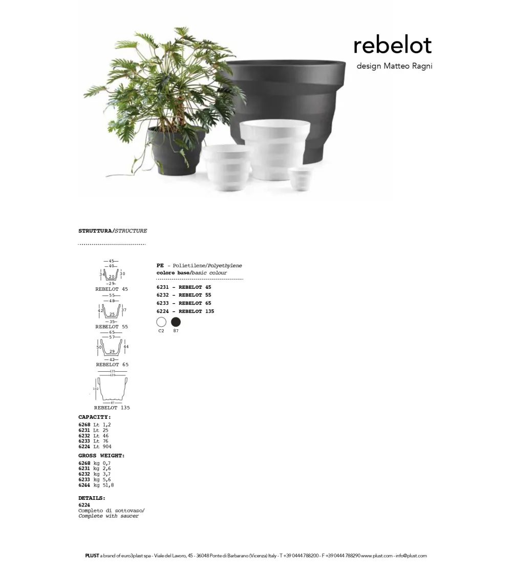 Vase Rebelot - Plust